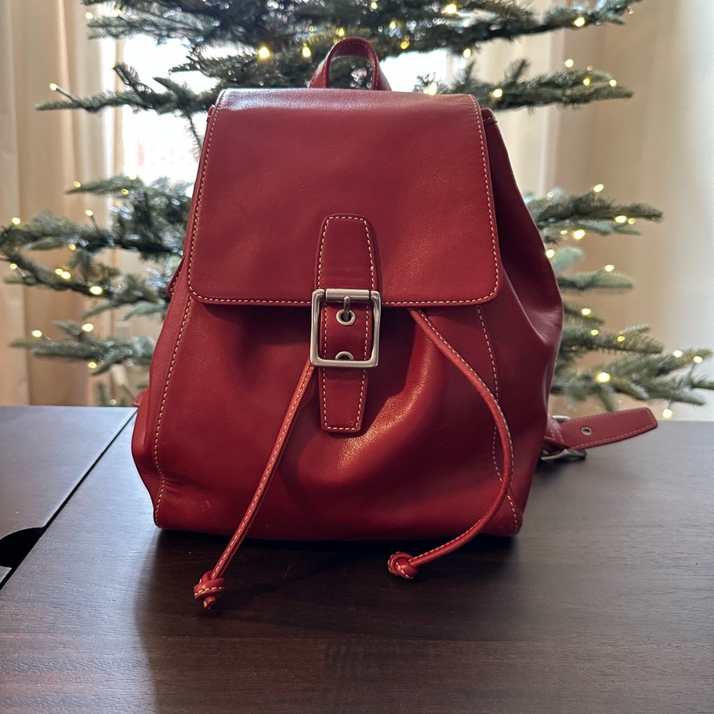 Beautiful Red Coach Backpack π - Picture 6 of 10